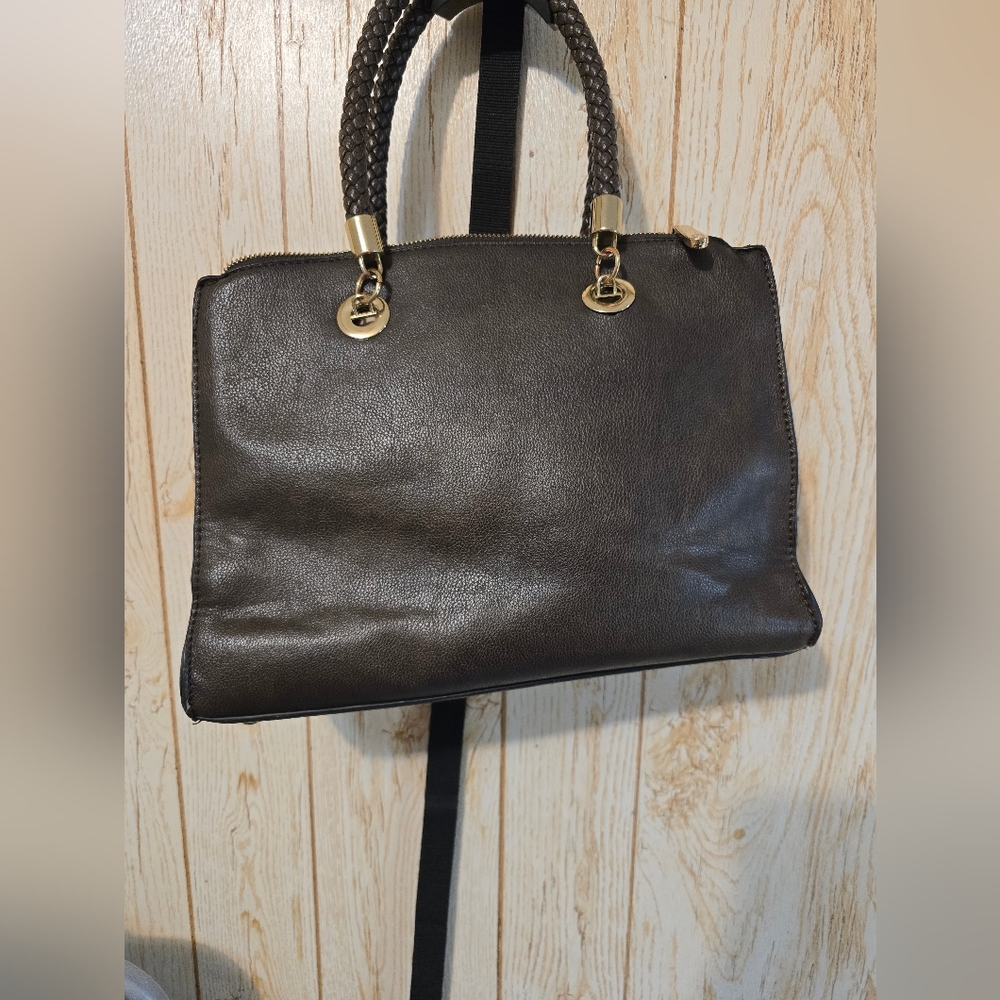 CHARMING CHARLIE Black Leather Handbag - Picture 1 of 7